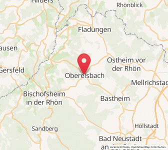 Map of Oberelsbach, Bavaria