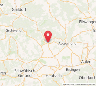 Map of Obergröningen, Baden-Wurttemberg