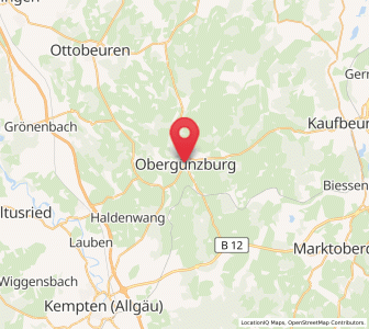Map of Obergünzburg, Bavaria