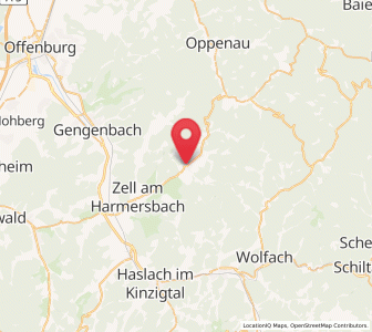 Map of Oberharmersbach, Baden-Wurttemberg