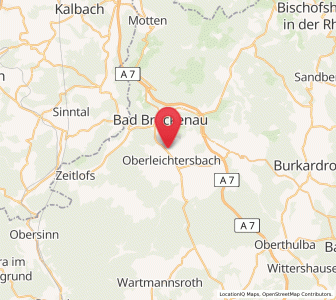 Map of Oberleichtersbach, Bavaria