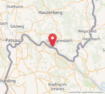 Map of Obernzell, Bavaria