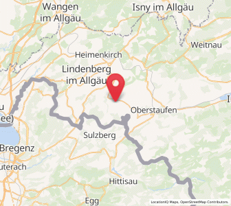 Map of Oberreute, Bavaria