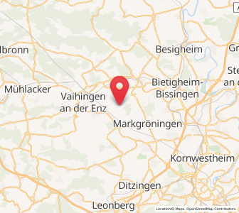 Map of Oberriexingen, Baden-Wurttemberg