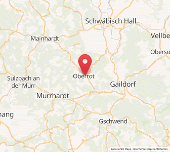 Map of Oberrot, Baden-Wurttemberg