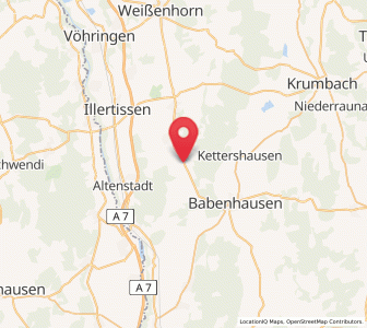 Map of Oberroth, Bavaria