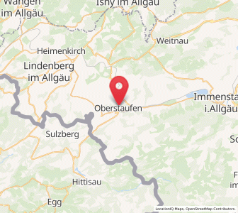 Map of Oberstaufen, Bavaria