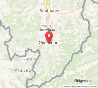 Map of Oberstdorf, Bavaria