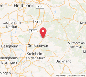 Map of Oberstenfeld, Baden-Wurttemberg