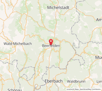 Map of Oberzent, Hesse