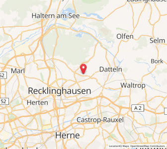 Map of Oer-Erkenschwick, North Rhine-Westphalia