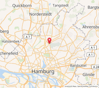 Map of Ohlsdorf, Hamburg