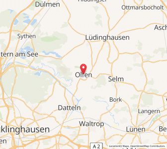 Map of Olfen, North Rhine-Westphalia