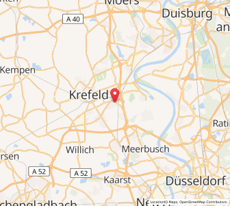 Map of Oppum, North Rhine-Westphalia