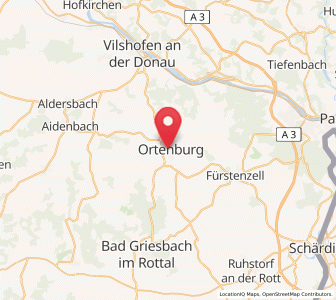 Map of Ortenburg, Bavaria