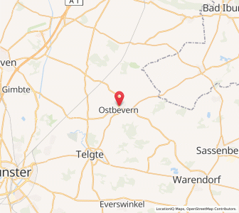Map of Ostbevern, North Rhine-Westphalia