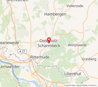 Map of Osterholz-Scharmbeck, Lower Saxony