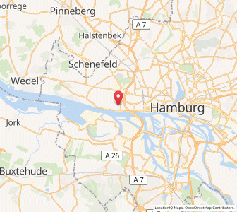 Map of Hamburg-Othmarschen, Hamburg