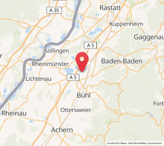 Map of Ottenhöfen im Schwarzwald, Baden-Wurttemberg