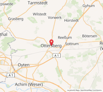 Map of Ottersberg, Lower Saxony