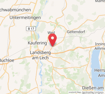 Map of Penzing, Bavaria