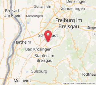 Map of Pfaffenweiler, Baden-Wurttemberg
