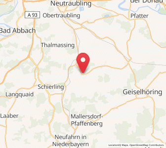 Map of Pfakofen, Bavaria