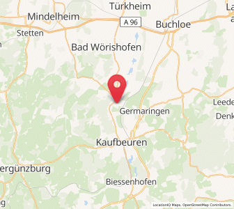 Map of Pforzen, Bavaria