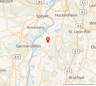 Map of Philippsburg, Baden-Wurttemberg