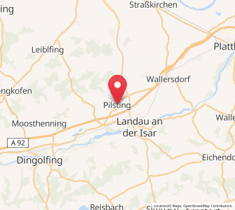 Map of Pilsting, Bavaria