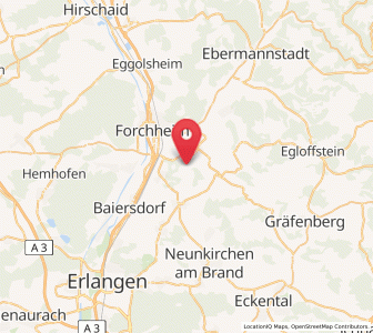 Map of Pinzberg, Bavaria