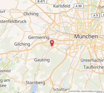 Map of Planegg, Bavaria