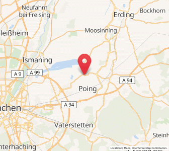 Map of Pliening, Bavaria