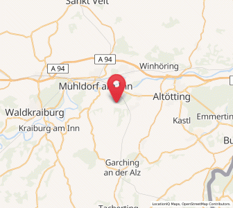 Map of Polling, Bavaria