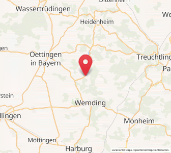 Map of Polsingen, Bavaria