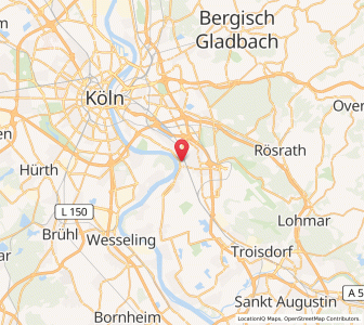 Map of Köln-Porz, North Rhine-Westphalia