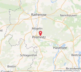 Map of Premnitz, Brandenburg