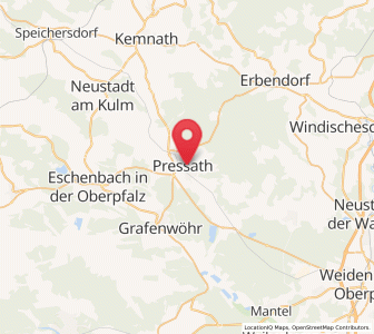 Map of Pressath, Bavaria