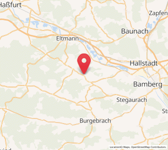Map of Priesendorf, Bavaria