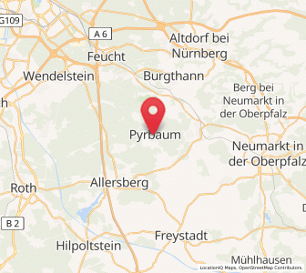 Map of Pyrbaum, Bavaria
