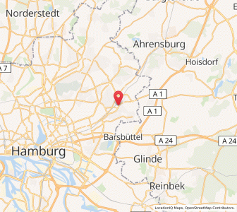 Map of Hamburg-Rahlstedt, Hamburg