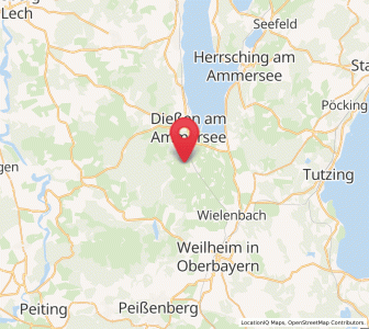 Map of Raisting, Bavaria
