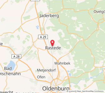 Map of Rastede, Lower Saxony