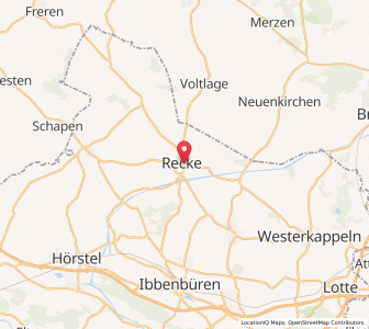 Map of Recke, North Rhine-Westphalia