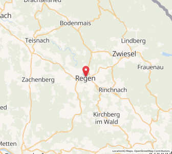 Map of Regen, Bavaria