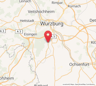Map of Reichenberg, Bavaria