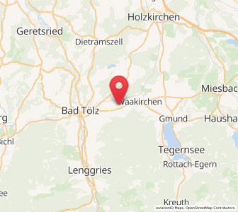 Map of Reichersbeuern, Bavaria