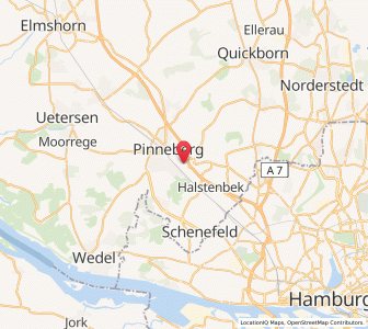 Map of Rellingen, Schleswig-Holstein