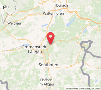 Map of Rettenberg, Bavaria