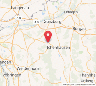 Map of Rieden an der Kötz, Bavaria